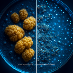 ست آزمایشگاهی نابودی باکتری MRSA روی دیوارپوش آنتی باکتریال ارگ پوشش