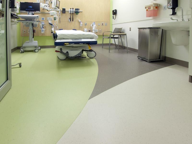 نمونه نصب کفپوش آنتی باکتریال بیمارستانی وینیل - Primo Premium Fortis